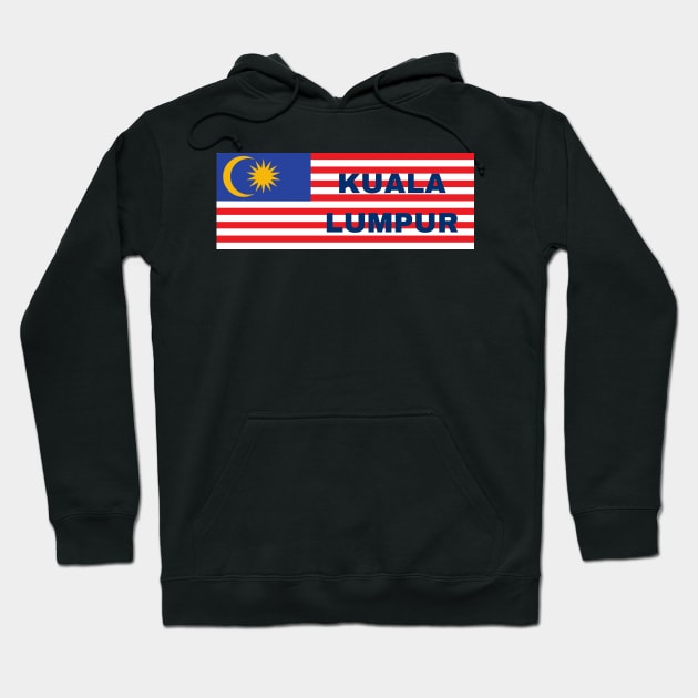 Kuala Lumpur City in Malaysian Flag Hoodie by aybe7elf